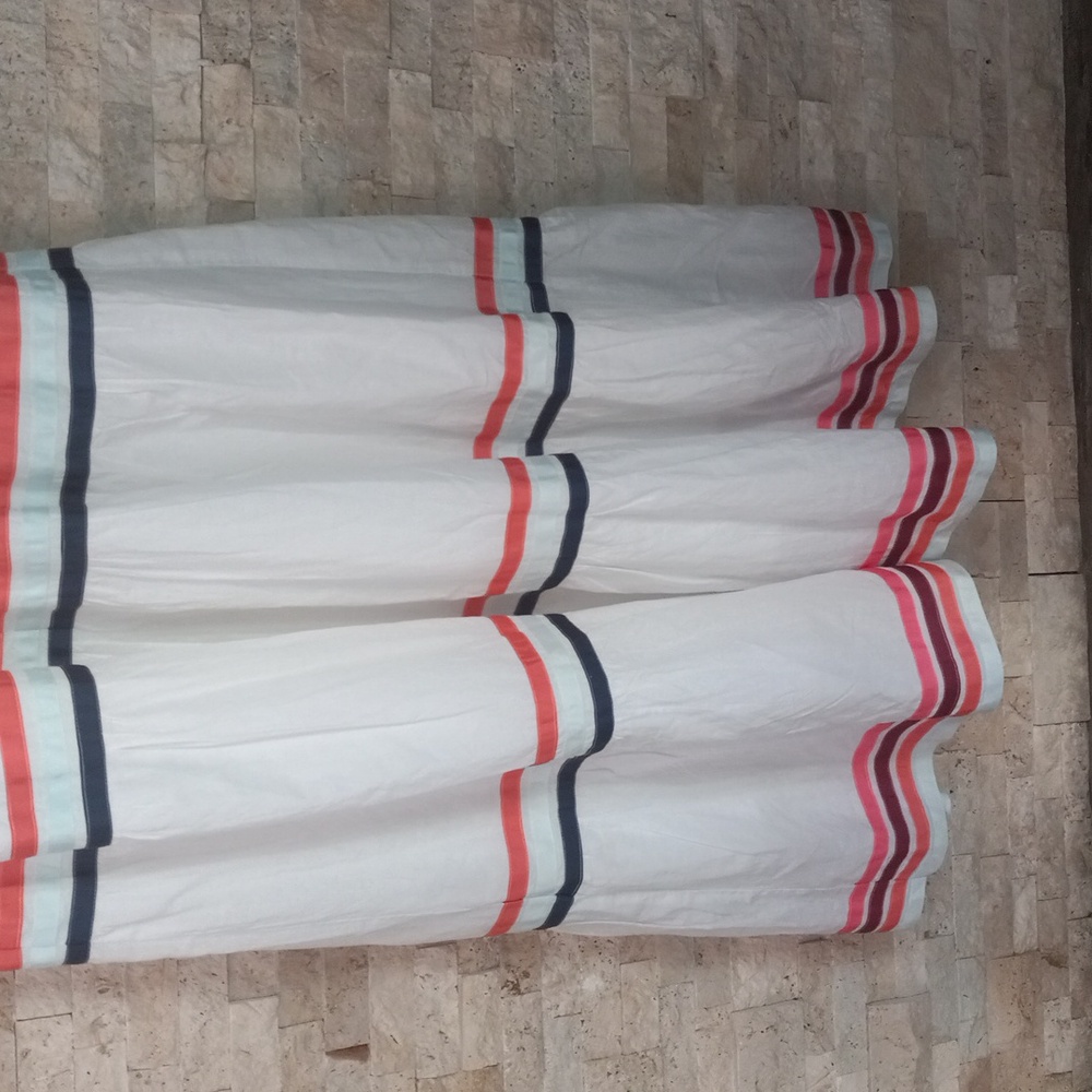 Lane Byrant Fit Flare Ribbon Detail Tiered Maxi Dress Sz 16 - Picture 5 of 14